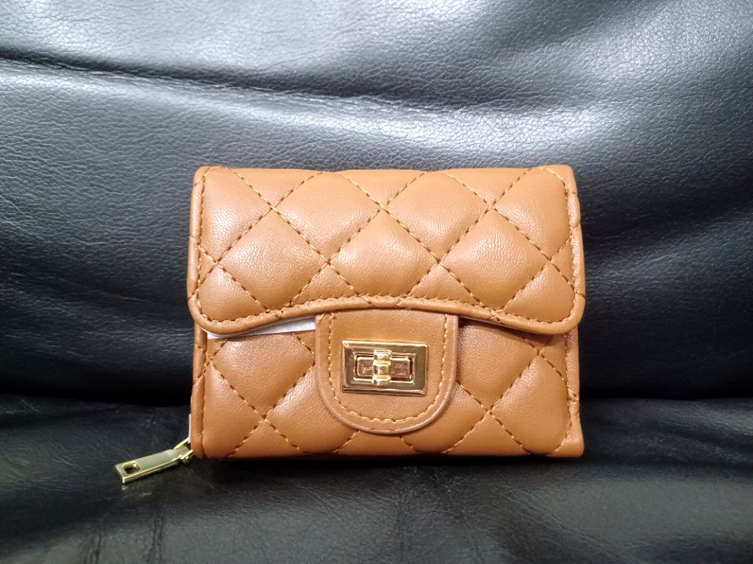 啡色菱格銀包